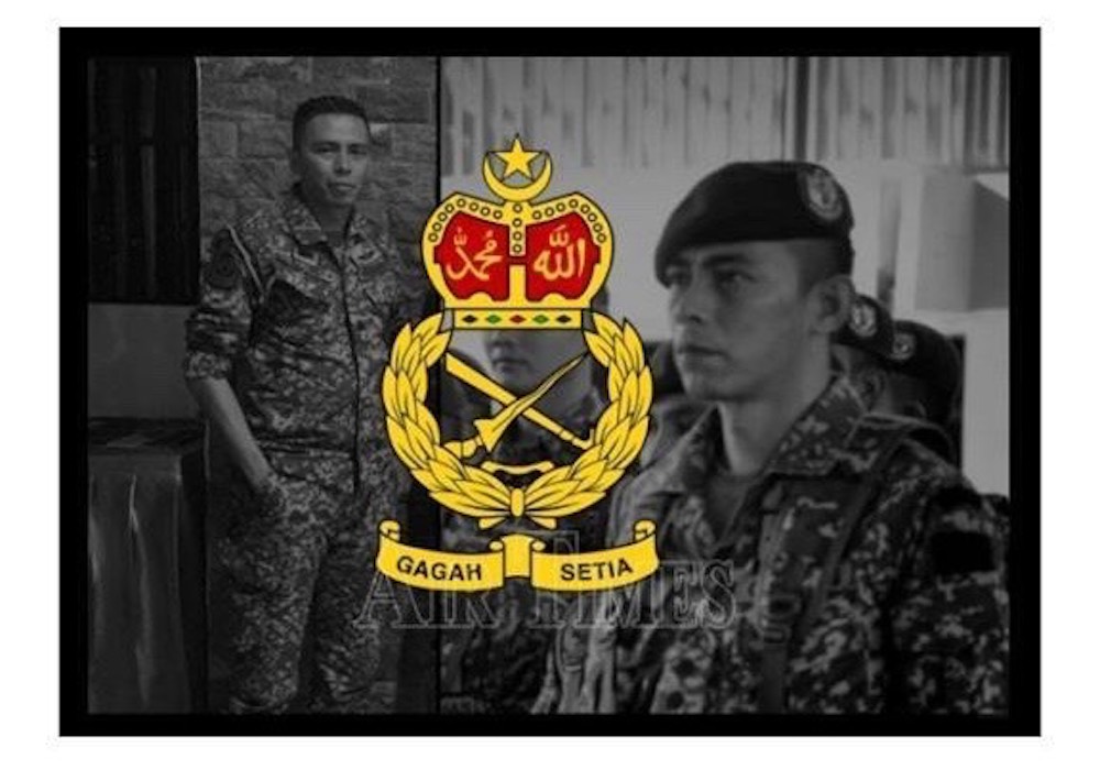 Major Mohd Zahir Armaya, the 36-year-old son of veteran Malaysian comedian and actor, died after being accidentally hit by a bullet during a u00e2u20acu02dcliveu00e2u20acu2122 demonstration at the Lok Kawi army camp. u00e2u20acu201d Picture courtesy of the Malaysian Armed Forces