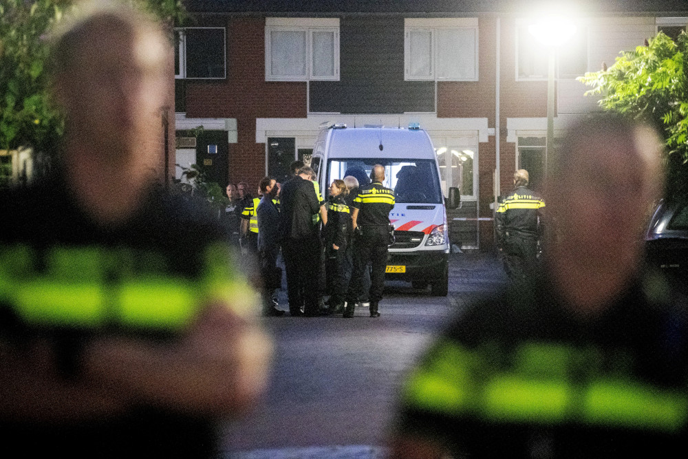 Police stand after a shooting incident in which several victims were killed, on the Heimerstein in Dordrecht, September 9, 2019. u00e2u20acu201d AFP pic