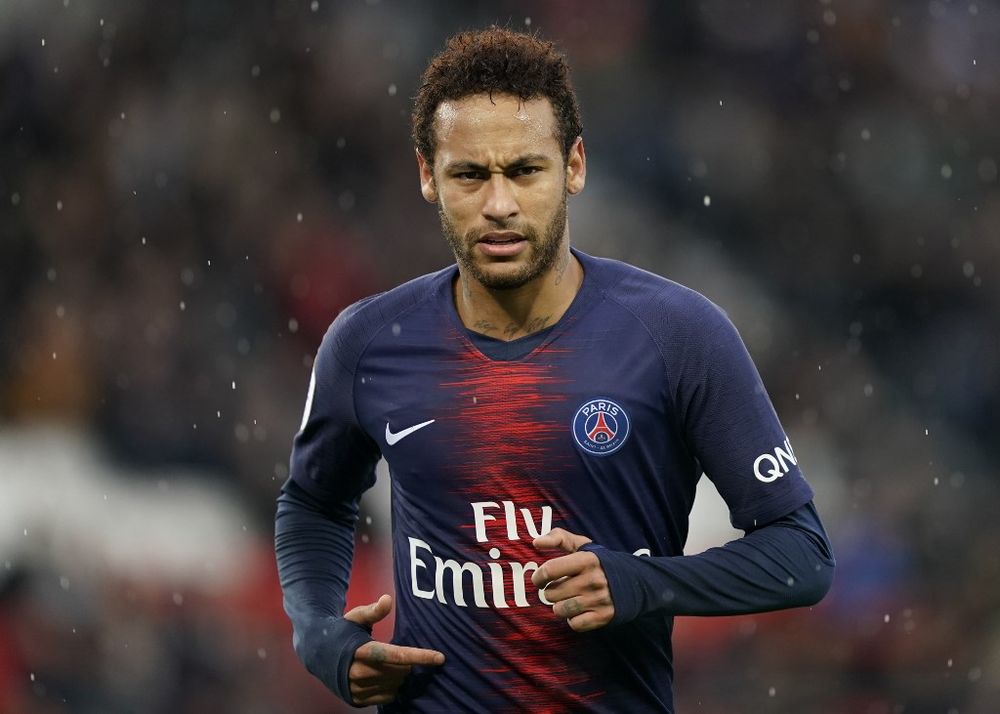 In this file photo taken on May 04, 2019 Paris Saint-Germainu00e2u20acu2122s Brazilian forward Neymar looks on during the French L1 match between PSG and OGC Nice at the Parc des Princes stadium in Paris. u00e2u20acu201d AFP pic