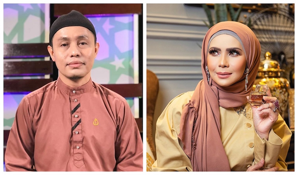 The celebrity preacher says eyelash extensions have an element of fraud. u00e2u20acu201d Instagram/PU Azman, Rozita Che Wan