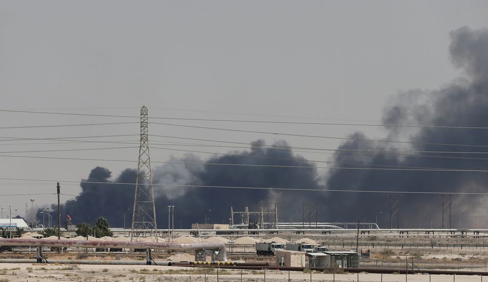 Smoke is seen following a fire at Aramco facility in the eastern city of Abqaiq, Saudi Arabia, September 14, 2019. u00e2u20acu201d Reuters pic