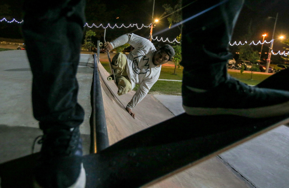 Fakrulradzi hopes to skate with international skaters in the future. — Picture by Farhan Najib