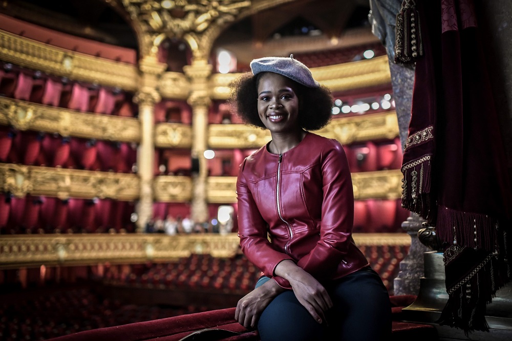 South African soprano Pretty Yende poses during a photo session at the Garnier Opera House in Paris September 10, 2019. u00e2u20acu201d AFP pic 