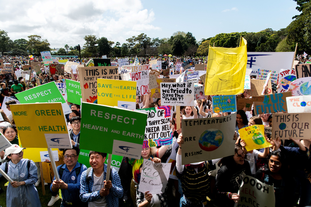 People take part in a protest to call for action on climate change in Sydney, Australia, September 20, 2019. u00e2u20acu201d Reuters pic