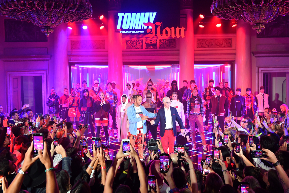 Tommy Hilfiger and Lewis Hamilton present Fall 2019 TommyxLewis in Milan. u00e2u20acu201d Picture courtesy of Tommy Hilfiger via AFP-Relaxnews 