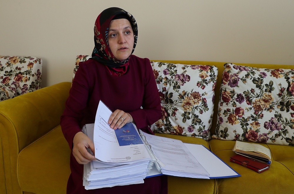 Sumeyye Yilmaz speaks to AFP in her home in Ankara on August 27, 2019 about how she believes her husband, Mustafa Yilmaz, has been abducted and fears he may be being tortured. u00e2u20acu201d AFP pic       