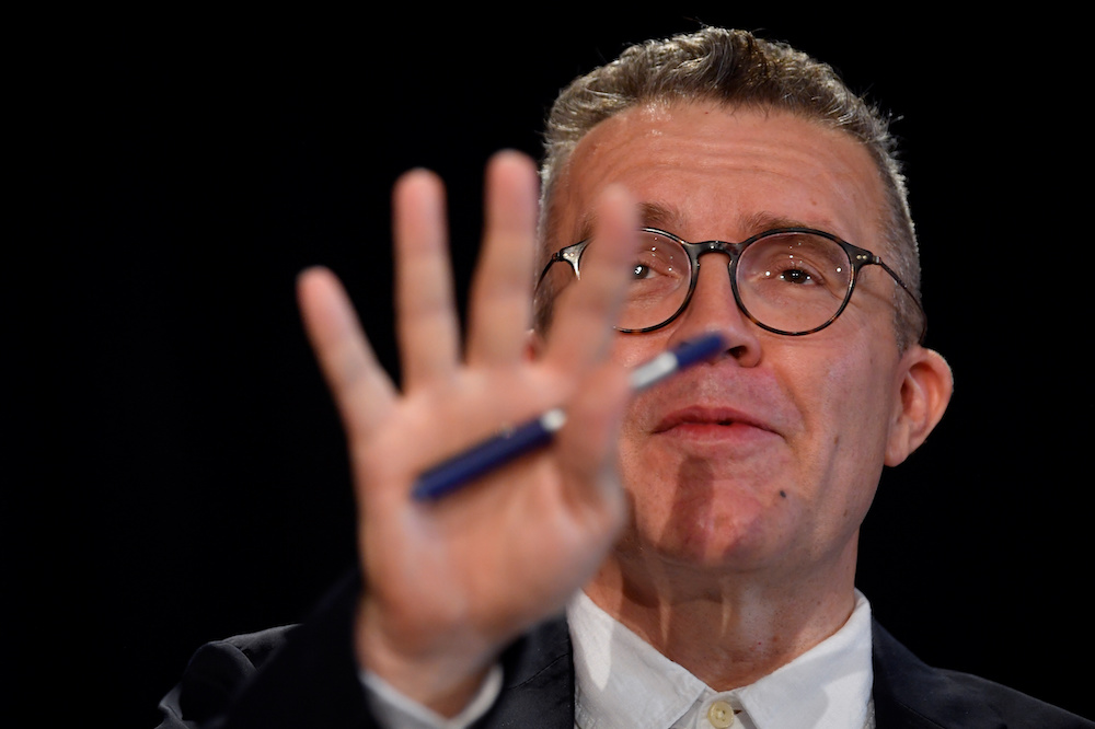 Britainu00e2u20acu2122s Deputy Leader of the Labour Party Tom Watson reacts at an event in London speaking on Brexit, Britain September 11, 2019. u00e2u20acu201d Reuters picnnn