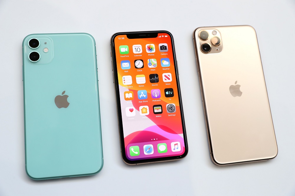 The new Apple iPhone 11 (left) and iPhone 11 Pro (right) are displayed during an Apple special event on September 10, 2019 in Cupertino September 11, 2019. u00e2u20acu201d AFP pic