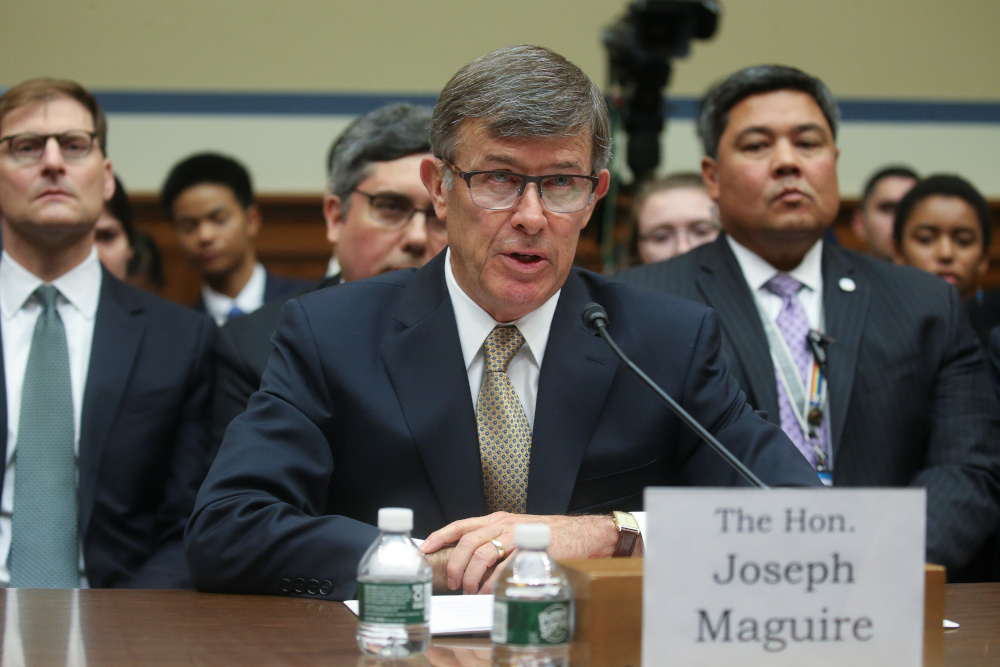 Acting Director of National Intelligence Joseph Maguire testifies before a House Intelligence Committee hearing on the handling of the whistleblower complaint on Capitol Hill in Washington, US, September 26, 2019. u00e2u20acu201d Reuters pic 
