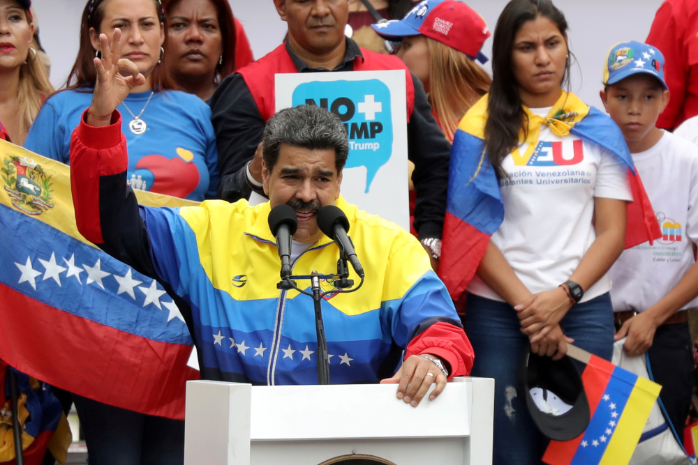 Venezuelau00e2u20acu2122s President Nicolas Maduro takes part in a rally against the US sanctions on Venezuela, in Caracas Venezuela, August 10, 2019. u00e2u20acu201d Reuters pic 