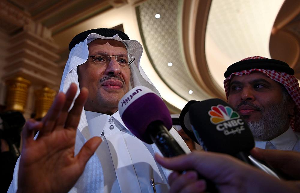 Saudi Energy minister Prince Abdulaziz bin Salman speaks after a news conference in Jeddah, Saudi Arabia September 17, 2019. u00e2u20acu201d Reuters pic