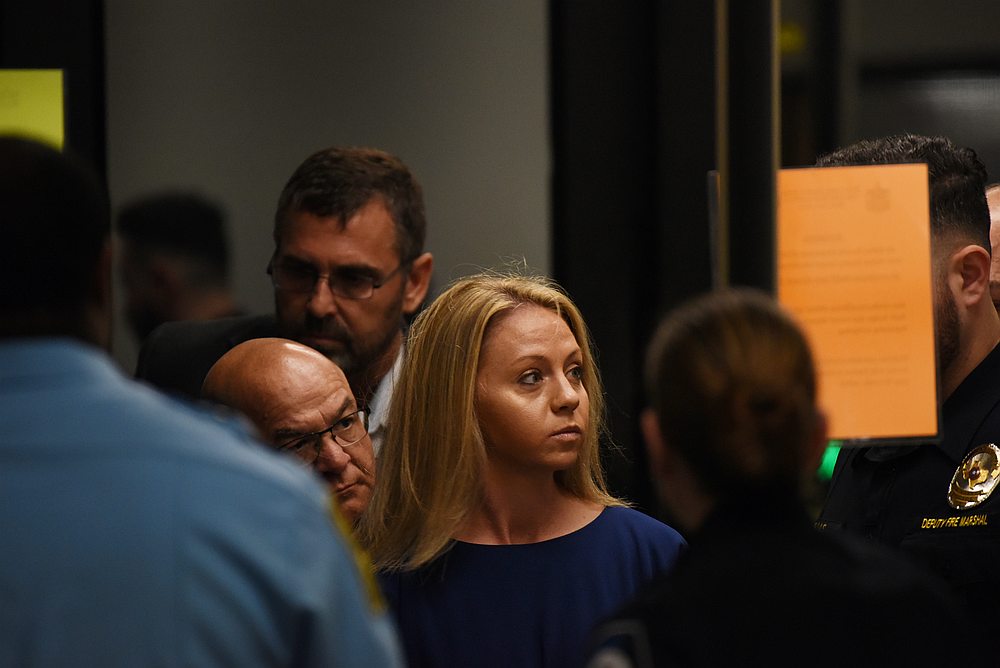 Amber Guyger, who is charged in the killing of Botham Jean in his own home, arrives on the first day of the trial in Dallas, Texas September 23, 2019. u00e2u20acu201d Reuters pic