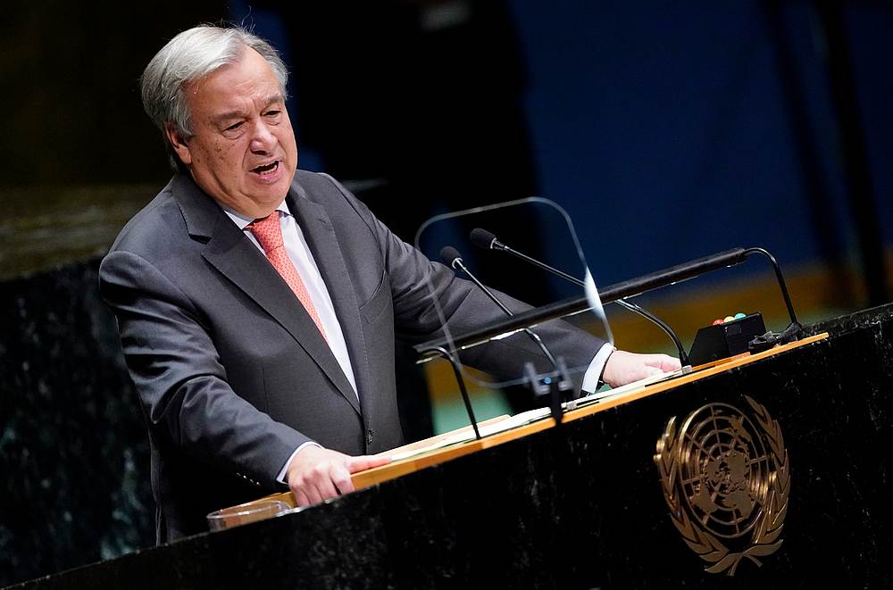 United Nations Secretary General Antonio Guterres addresses the United Nations General Assembly in New York  September 24, 2019. u00e2u20acu201d Reuters pic