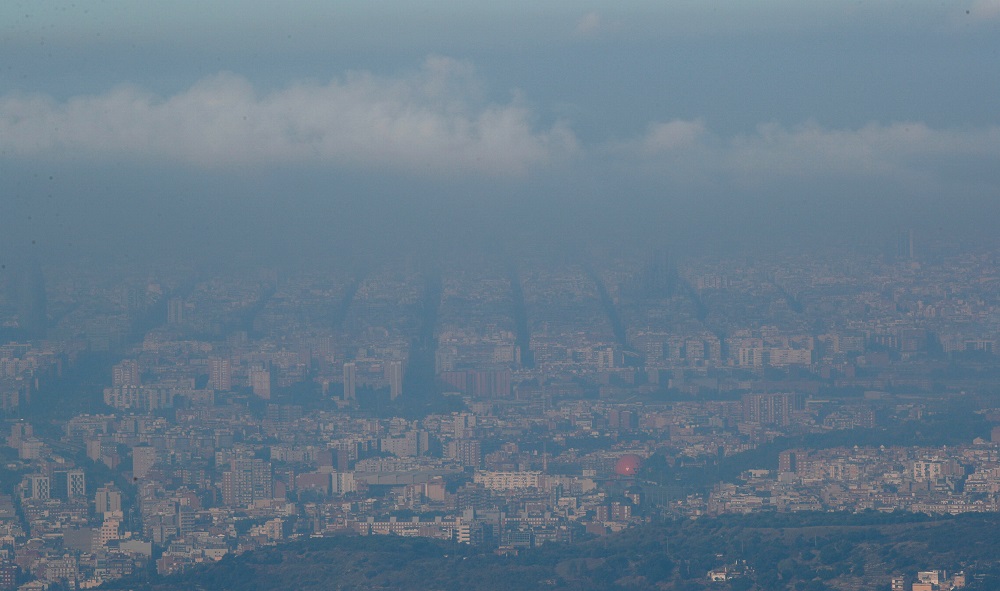 Pollution and clouds are seen over the sky of Barcelona, Spain July 25, 2019. u00e2u20acu201d Reuters pic