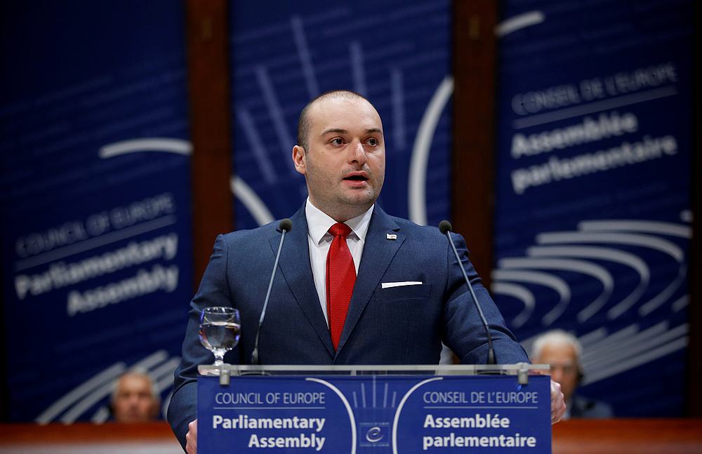 Georgian Prime Minister Mamuka Bakhtadze addresses the Parliamentary Assembly of the Council of Europe in Strasbourg, France April 10, 2019. u00e2u20acu201d Reuters pic 