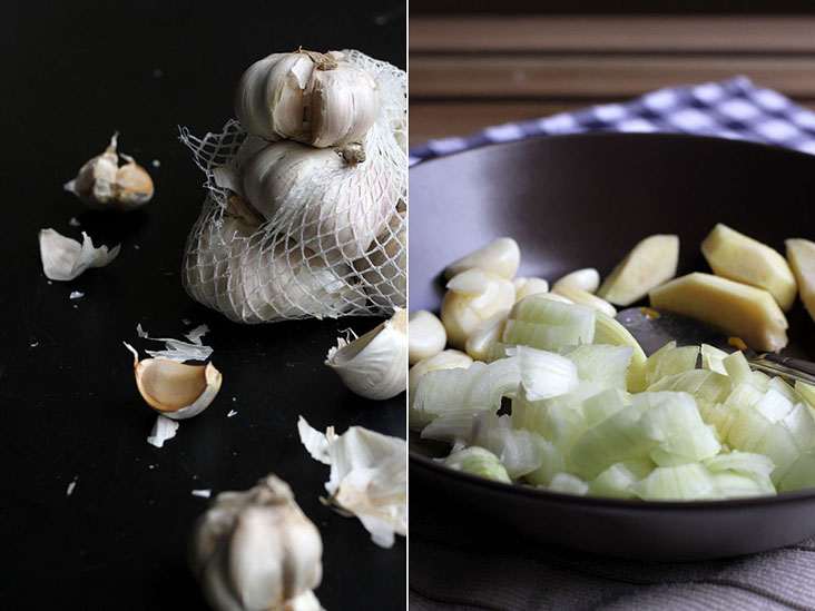 Base aromatics include garlic, onion and ginger