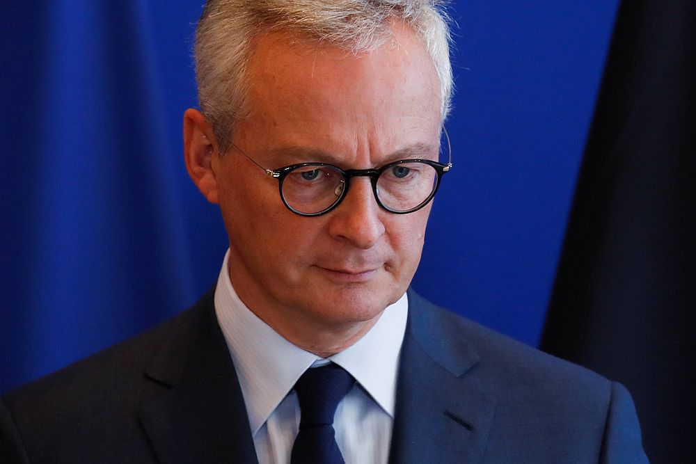 French Finance Minister Bruno Le Maire at a news conference in Paris, France September 19, 2019. u00e2u20acu201d Reuters pic 