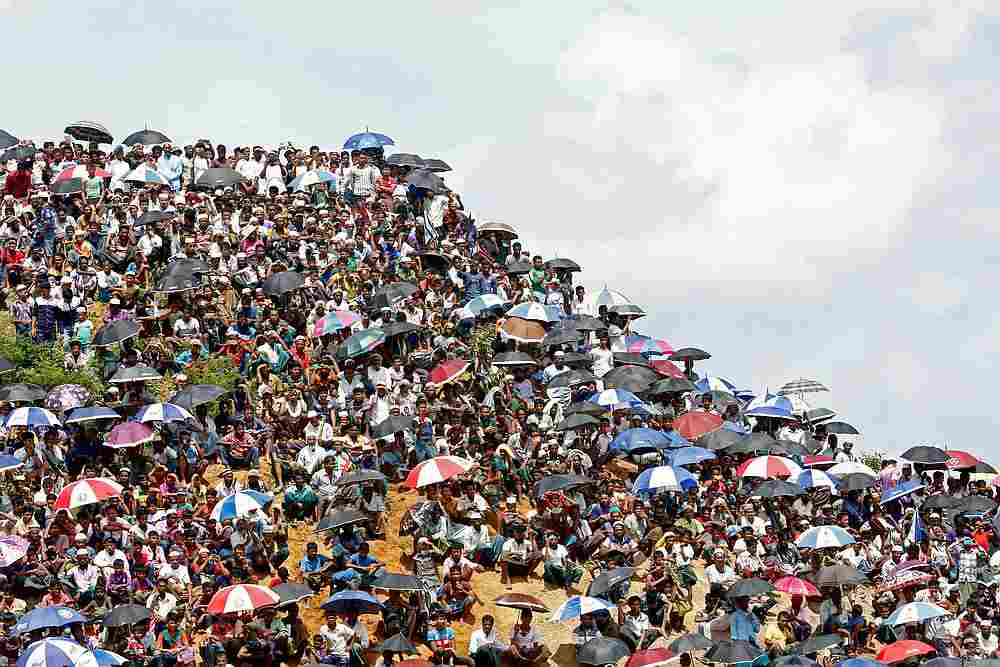 Rohingya refugees gather to mark the second anniversary of the exodus at the Kutupalong camp in Coxu00e2u20acu2122s Bazar, Bangladesh August 25, 2019. u00e2u20acu201d Reuters pic 