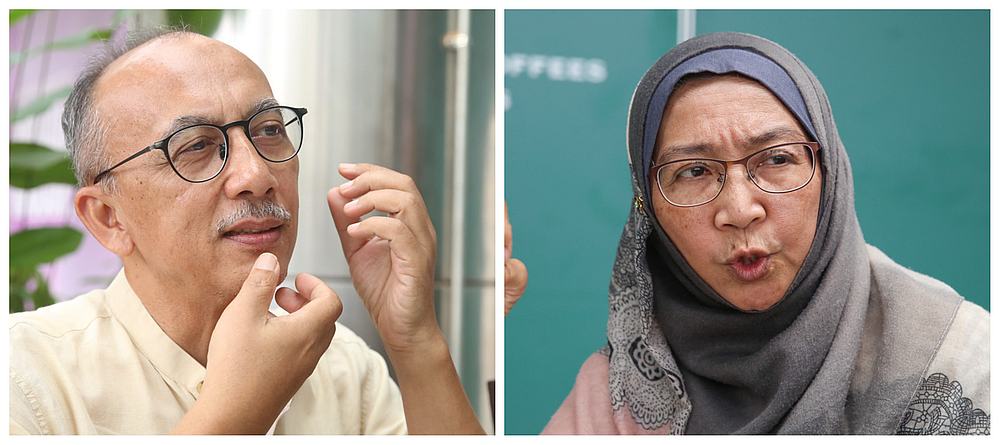 Zainal and Zuraini of Clapam want the public to know help is available for babies born with cleft lip and palate. — Pictures by Choo Choy May