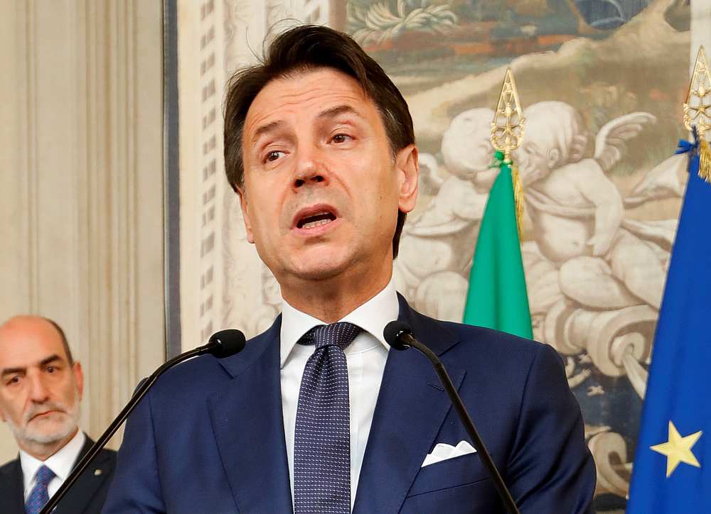 Italian Prime Minister Giuseppe Conte speaks to the media at the Quirinale Presidential Palace in RomeAugust 29, 2019. u00e2u20acu201d Reuters pic