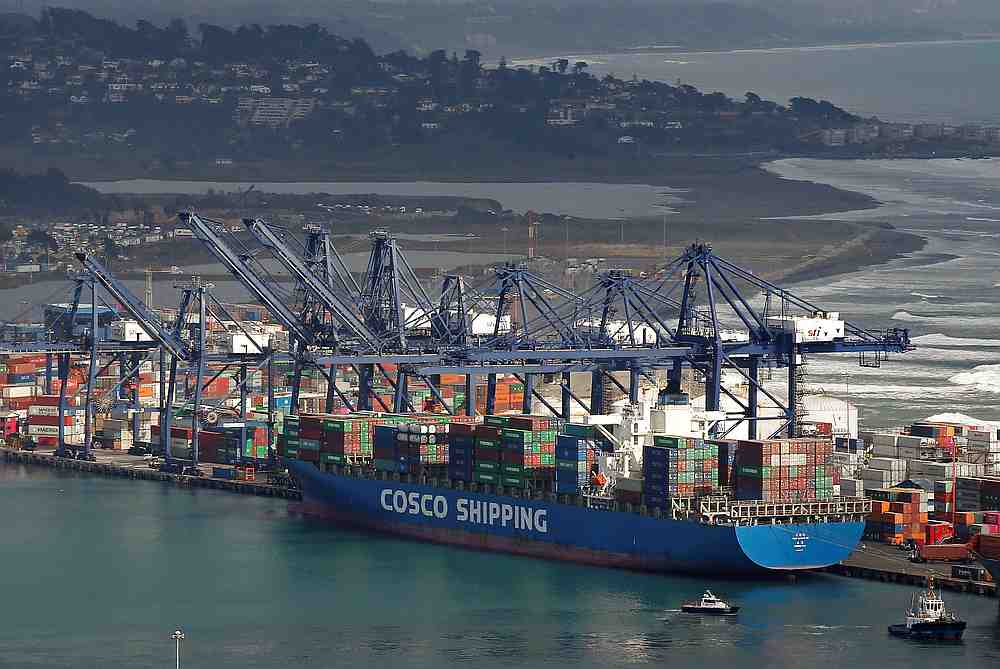 A China Ocean Shipping Company (Cosco) container ship is seen at San Antonio port in Chile August 6, 2019. u00e2u20acu201d Reuters pic