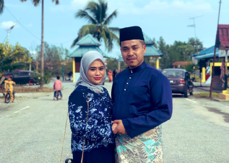 A snap of Mohamad Hafiz and his wife. u00e2u20acu201d Screengrab from Twitter/hafizjalal_hj