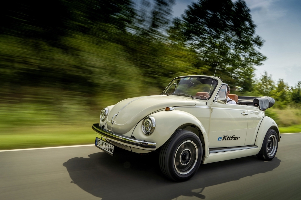 Volkswagen has announced a partnership with eClassics to convert vintage Beetles into EVs. u00e2u20acu201d Handout via AFP