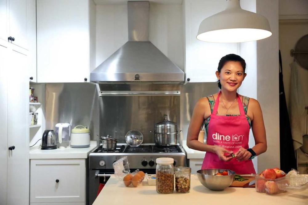 Raynne Ong, 41, is one of a growing band of aspiring chefs using homegrown app Dine Inn to provide private dining services with food she prepares at home. Some customers dine at her house, while others get take-away. u00e2u20acu201d TODAY pic