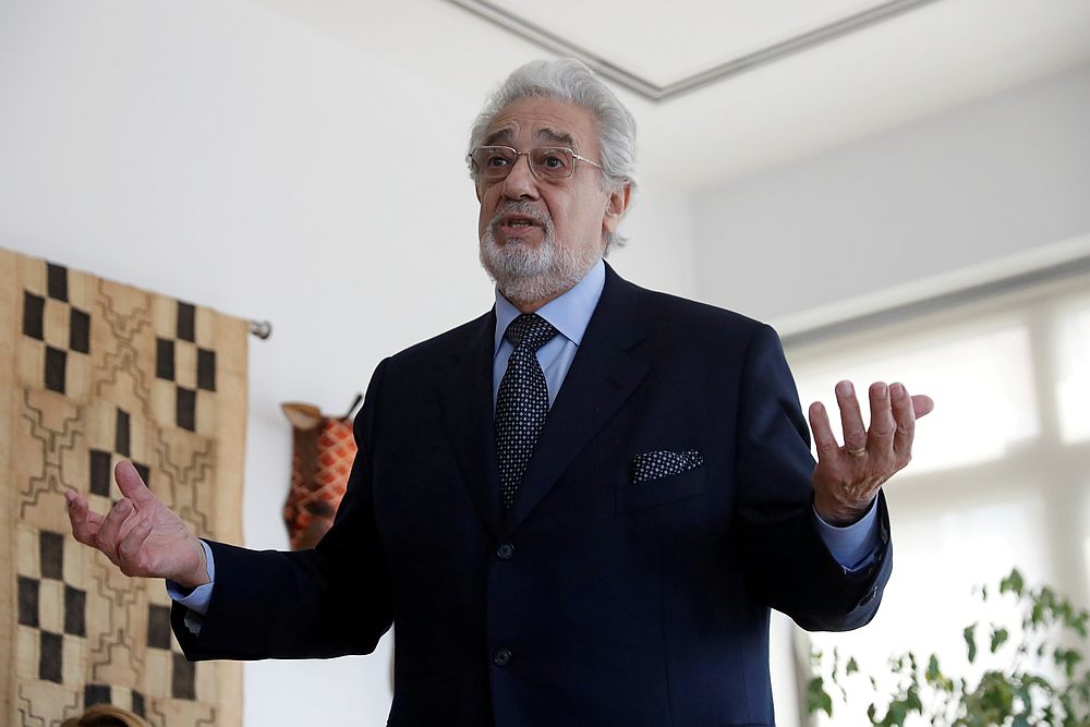 Opera singer Placido Domingo speaks during an event at the Manhattan School of Music in New York May 11, 2018. u00e2u20acu201d Reuters pic