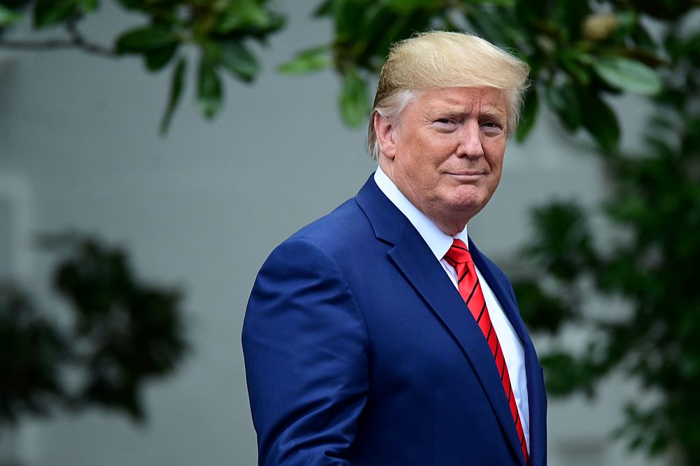 US President Donald Trump arrives for a photo opportunity with sheriffs from across the country on the South Lawn of the White House in Washington September 26, 2019. u00e2u20acu201d Reuters pic