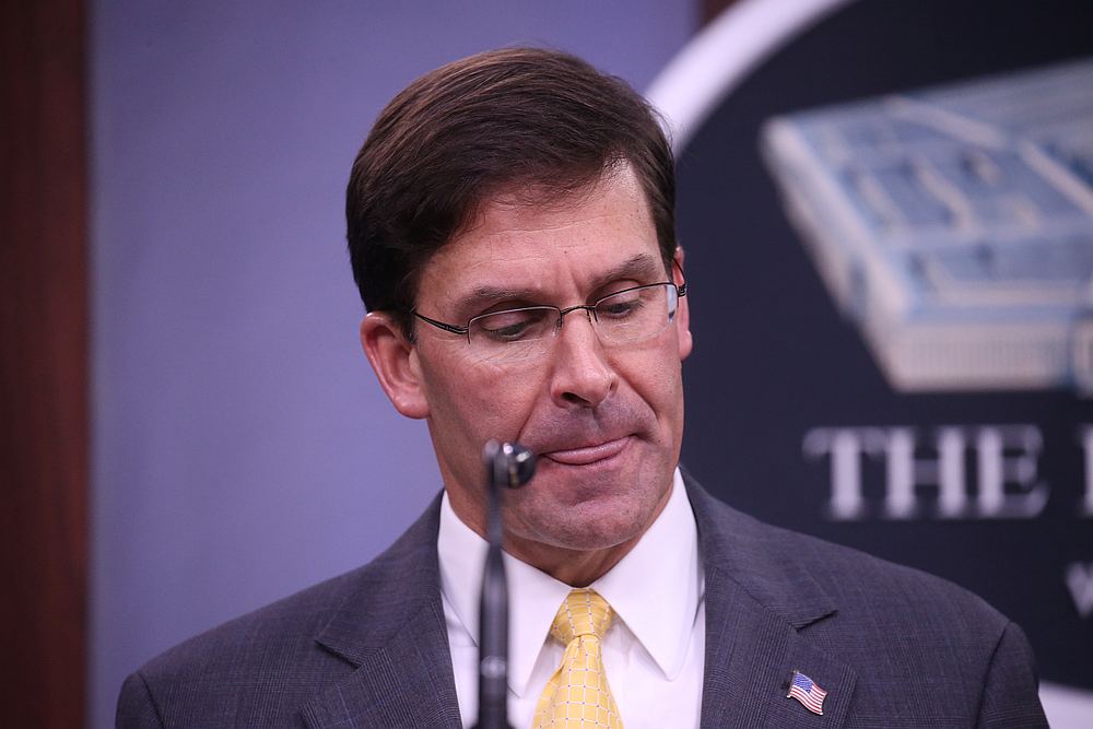 US Defence Secretary Mark Esper holds his first news conference at the Pentagon in Arlington, Virginia August 28, 2019. u00e2u20acu201d Reuters pic