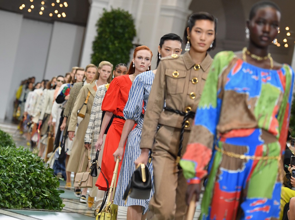 Models walk the runway for the Tory Burch Spring/Summer 2020 show during New York Fashion Week in New York September 8, 2019. u00e2u20acu201d AFP pic         