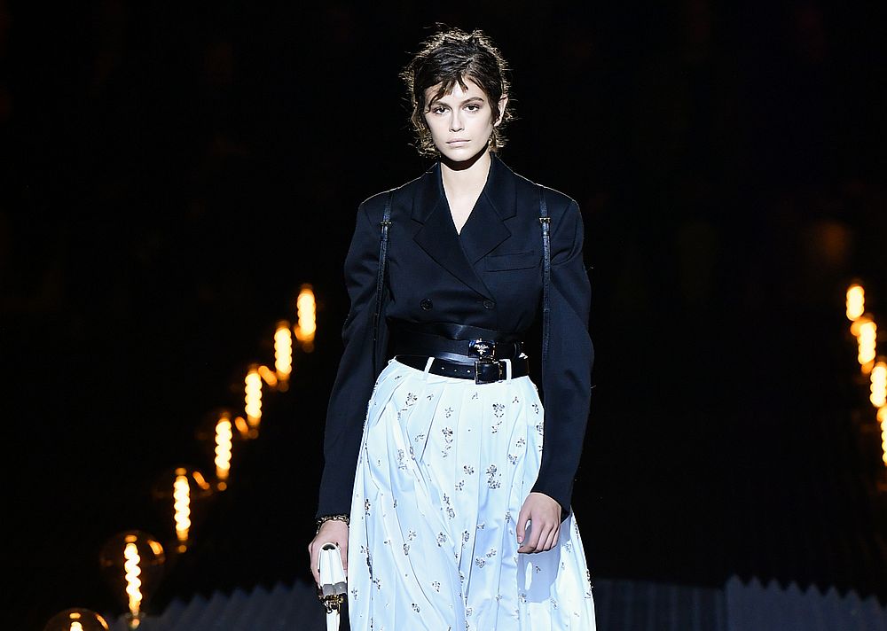 Gerber also walked for Prada during the Menu00e2u20acu2122s Ready-to-Wear week for Autumn-Winter 2019 on January 13, 2019. u00e2u20acu201d AFP pic