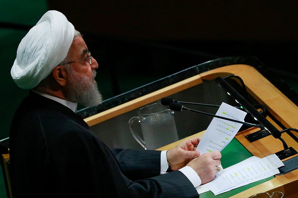 Iran's President Hassan Rouhani addresses the United Nations General Assembly in New York September 25, 2019.  u00e2u20acu201d Reuters pic