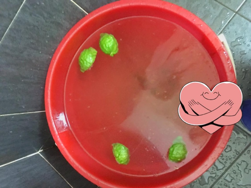 The herbal water that Siti uses to shower every morning. — Picture via Facebook