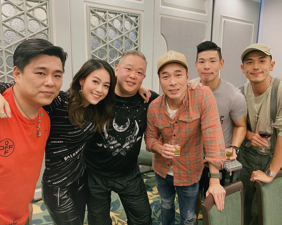 Wong (second from left) will be making a comeback after TVB agreed to air a TV series, featuring the actress, that had been kept in cold storage. u00e2u20acu201d Picture via Instagram