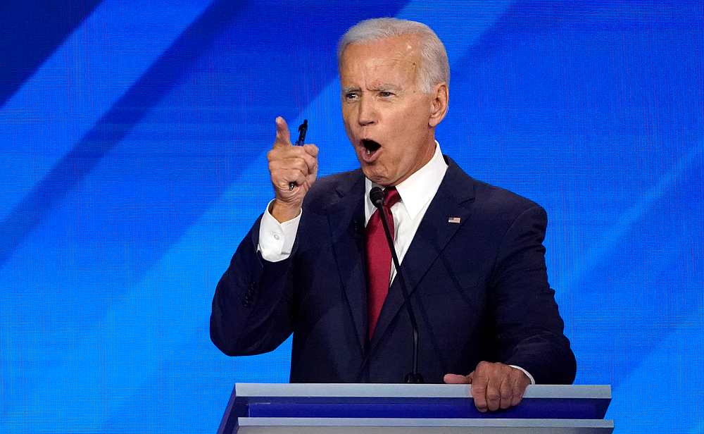 Former Vice President Joe Biden speaks during the 2020 Democratic US presidential debate in Houston, Texas September 12, 2019. u00e2u20acu201d Reuters pic