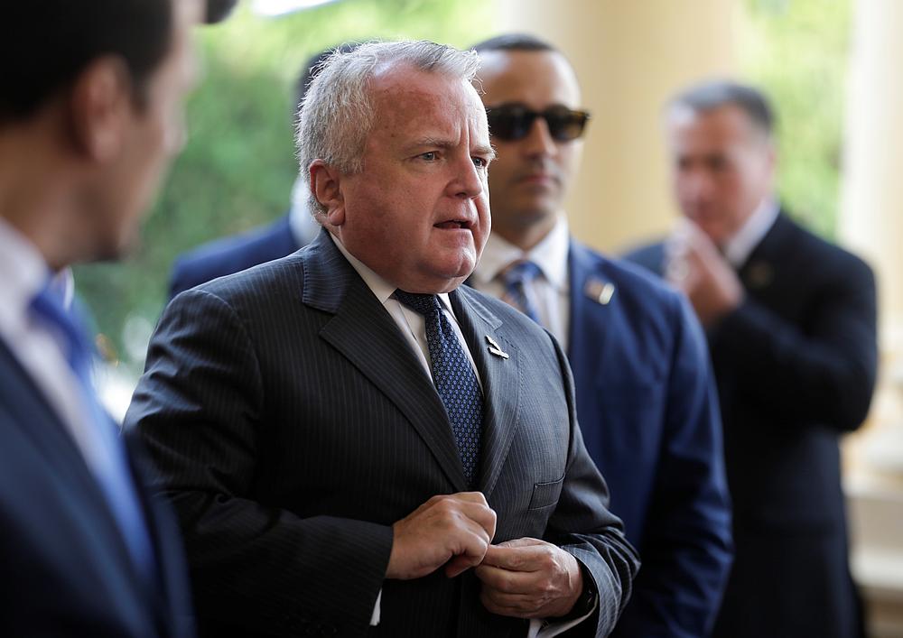 US Deputy Secretary of State John J. Sullivan at the Lopez Palace in Asuncion, Paraguay September 6, 2019. u00e2u20acu201d Reuters pic