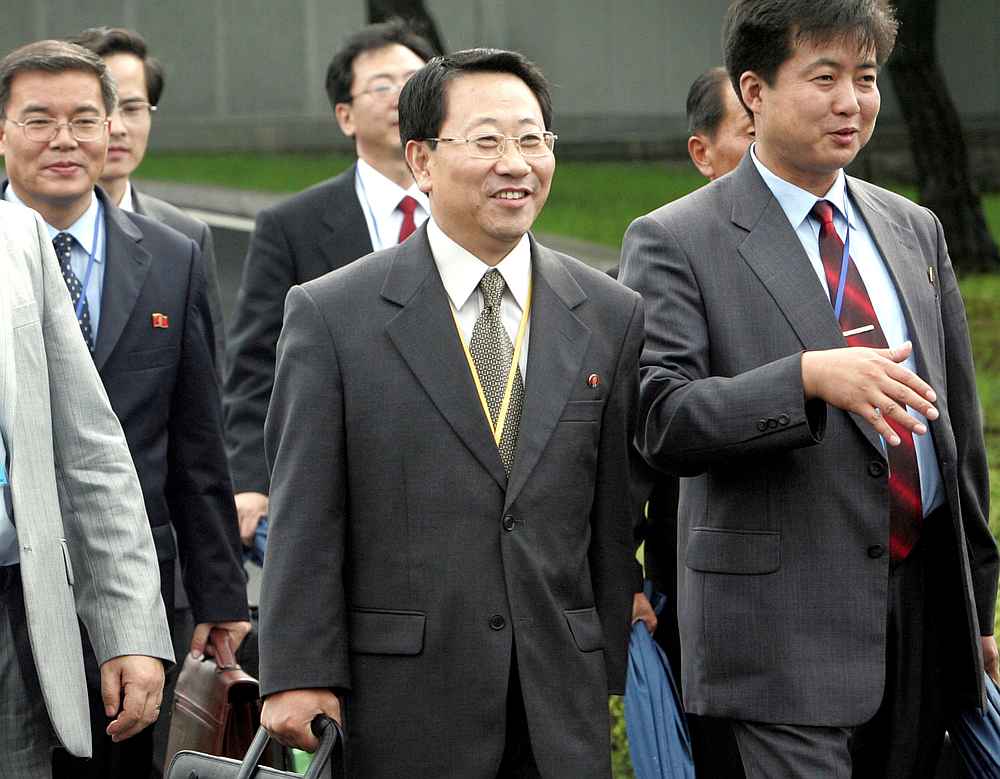 Kim Myong-gil, North Korea's new chief nuclear negotiator, heads home after attending a meeting in Panmunjom, north of Seoul August 8, 2007. u00e2u20acu201d Ahn Young-joon/Pool pic via Reuters