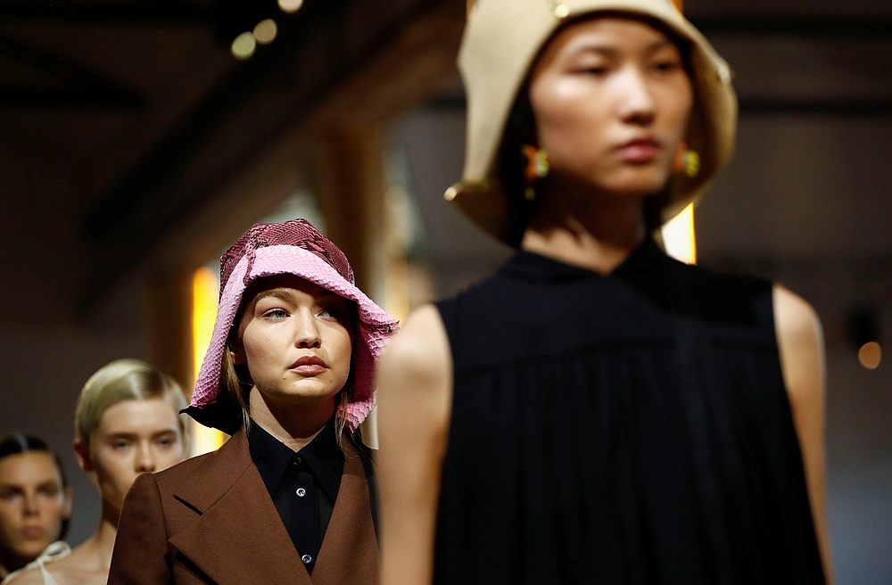 Models presents creations from the Prada Spring/Summer 2020 collection during fashion week in Milan, Italy September 18, 2019. u00e2u20acu201d Reuters pic