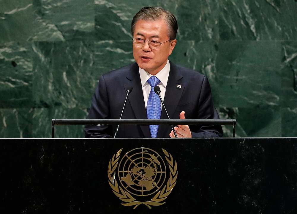 South Korea's President Moon Jae-in addresses the United Nations General Assembly in New York September 24, 2019. u00e2u20acu201d Reuters pic