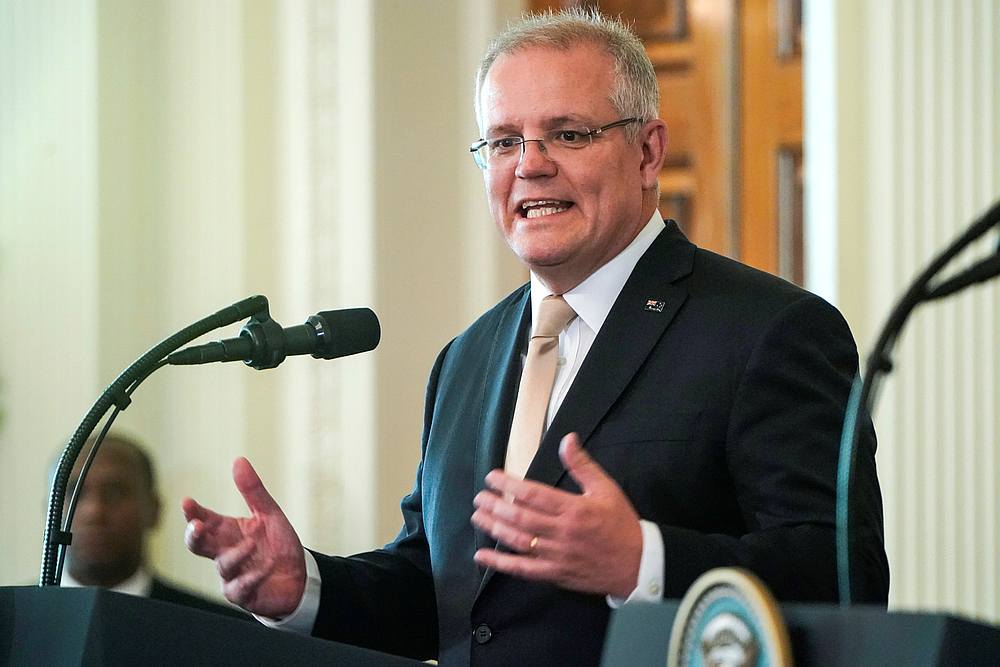 Australiau00e2u20acu2122s Prime Minister Scott Morrison at a news conference in the East Room of the White House in Washington September 20, 2019. u00e2u20acu201d Reuters pic