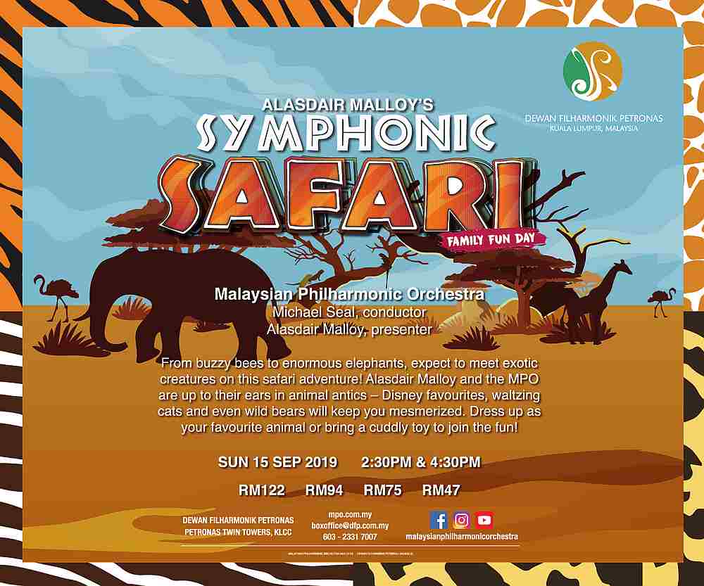 The Malaysian Philharmonic Orchestra will present the exciting ‘Alasdair Malloy’s Symphonic Safari’ for families with children next Sunday. — Picture courtesy of Malaysian Philharmonic Orchestra