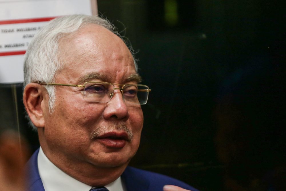 Former prime minister Datuk Seri Najib Razak is pictured at the Kuala Lumpur High Court Complex, September 17, 2019. u00e2u20acu2022 Picture by Firdaus Latif
