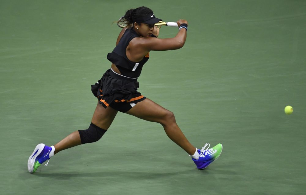 Naomi Osaka of Japan hits to Coco Gauff of the United States in a third round match on day six of the 2019 US Open tennis tournament. u00e2u20acu201d Reuters pic