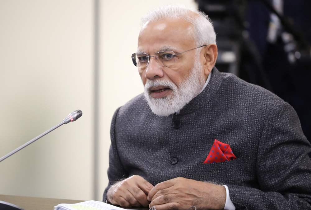 Indian Prime Minister Narendra Modi speaks at a meeting ahead of the Eastern Economic Forum in Vladivostok, Russia September 4, 2019. u00e2u20acu2022 Reuters pic