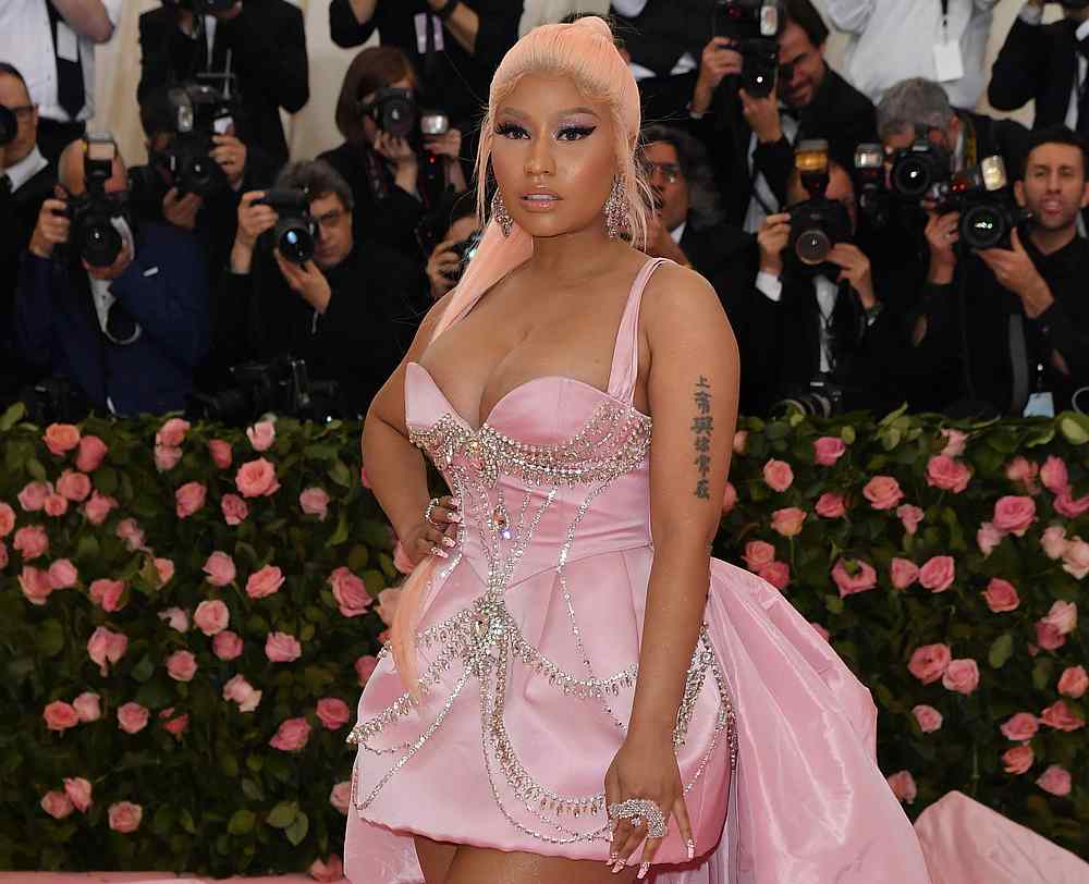 US rapper Nicki Minaj arrives for the 2019 Met Gala at the Metropolitan Museum of Art, in New York May 6, 2019. u00e2u20acu201d AFP pic