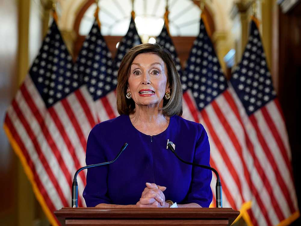 House Speaker Nancy Pelosi announces the launch of a formal inquiry to investigate whether to impeach US President Donald Trump following a closed House Democratic caucus meeting in Washington September 24, 2019.  u00e2u20acu201d Reuters pic