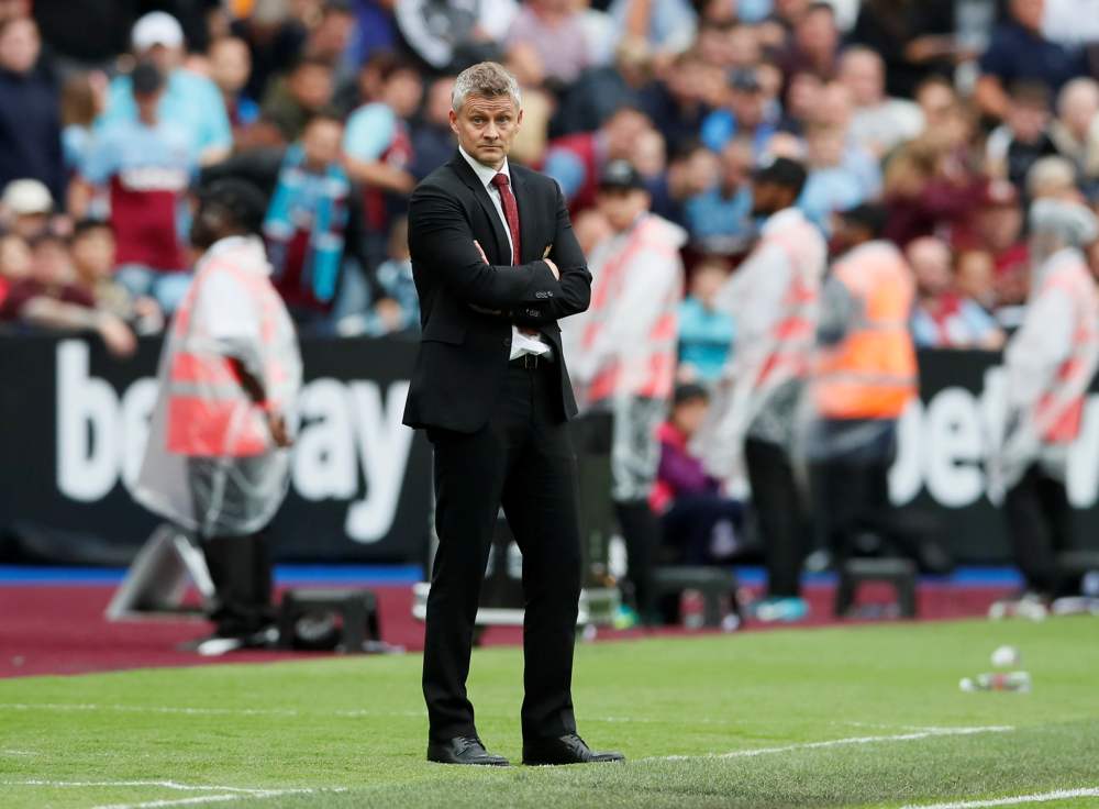 Manchester United manager Ole Gunnar Solskjaer looks on during the match against West Ham United, September 22, 2019. u00e2u20acu2022 Reuters pic
