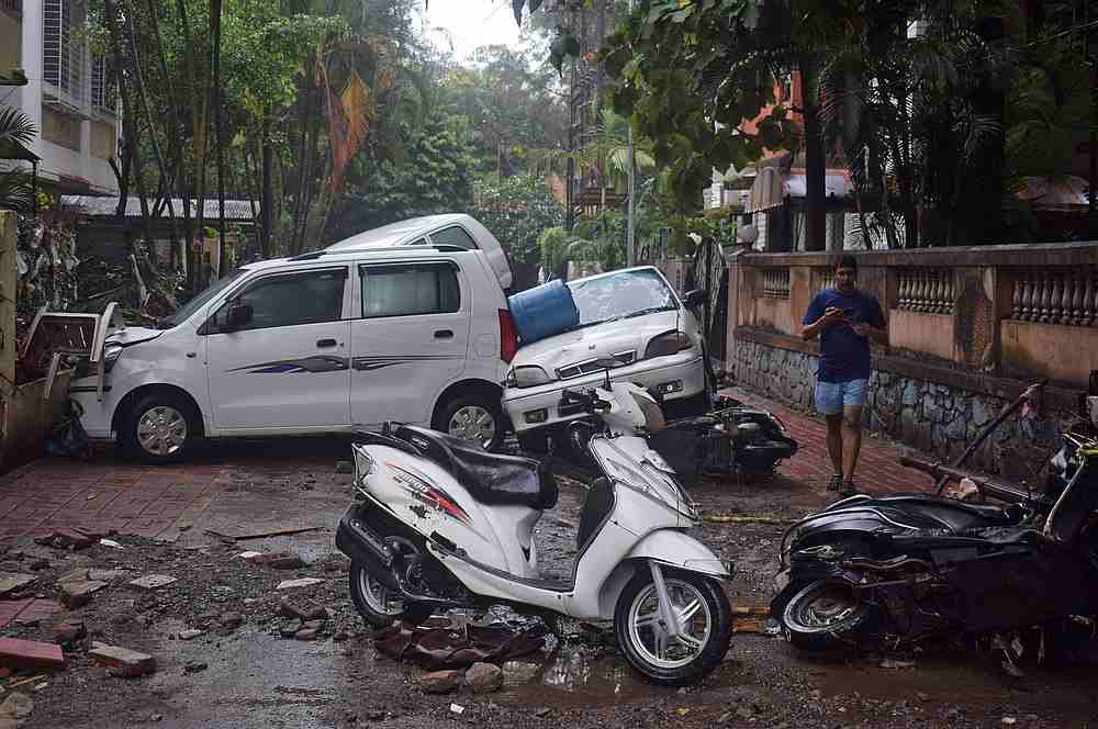 Damaged vehicles are seen following heavy rains in Pune, India September 26, 2019. u00e2u20acu201d Reuters pic